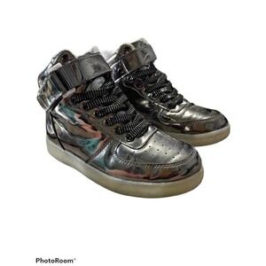 Revolution Shoes Metallic Silver youth 5